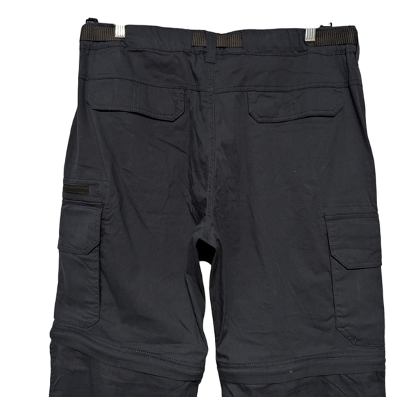 BC Clothing Men's Convertible Navy Blue Pant Size XLX32 Cargo Belted. - Picture 7 of 12